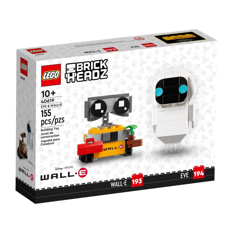 🧚‍♀️Angel🧚‍♀️ LEGO-40619 Brickheadz 瓦力 伊芙 EVE &amp; WALL•E（現貨）