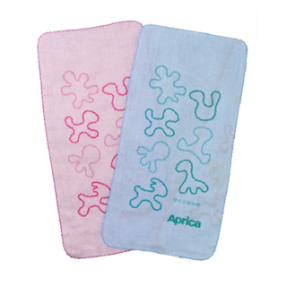 【Aprica 愛普力卡】幸福素色紗布澡巾(二入裝) 水藍/粉色