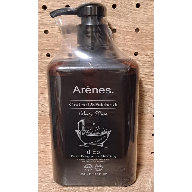 Arenes雪松廣藿香沐浴露500ml／橡苔佛手柑洗髮露500ml ／琥珀龍涎香洗面乳250ml