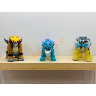 🌸老吉科🍀 日本任天堂 萬代bandai 寶可夢 正版中古 絕版 金銀版 第二世代 神獸 公仔 炎帝 水君 雷公
