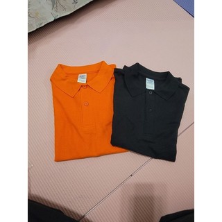 編號P123 GILDAN Polo衫 純棉 T-shirt T恤 素T 黑/橘 兩色 XS S碼 全新 出清