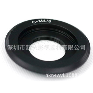 庫存不用等-【no】-FOR C-M4/3轉接環 C口鏡頭轉奧林巴斯/松下微單機身 黑色 A11 [9013263現貨