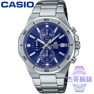 【杰哥腕錶】CASIO卡西歐 EDIFICE 賽車鋼帶錶-藍色 / EFV-640D-2A 台灣公司貨