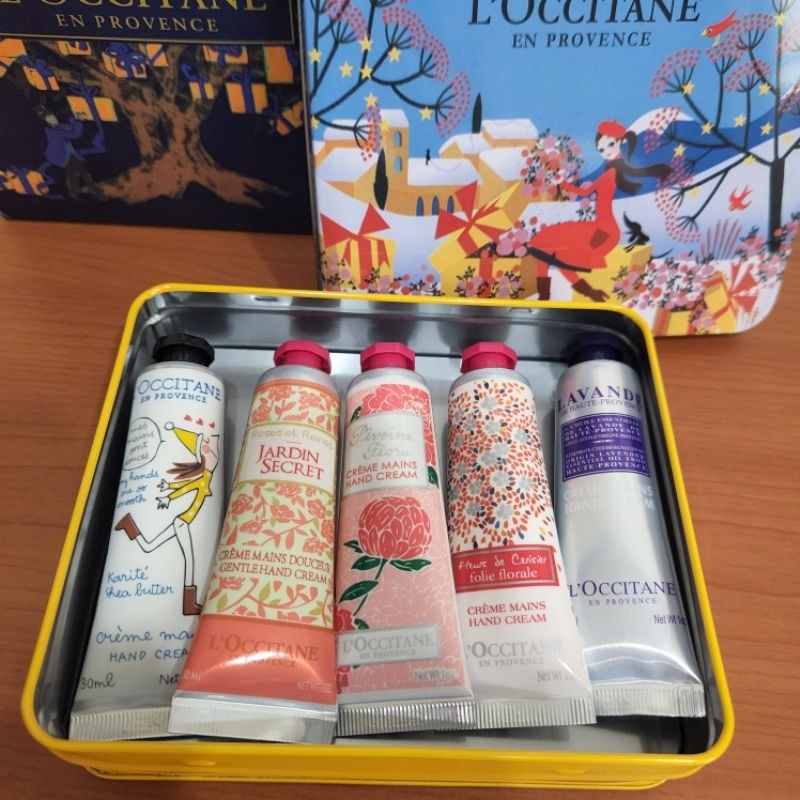 《全新出清》L'occitane 歐舒丹春回大地護手霜聖誕鐵盒款5隻入