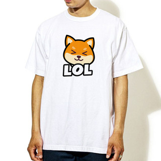 Shiba LOL 中性短袖T恤 4色 柴犬inu日文日本可愛寬鬆團體服狗貓動物社團潮T上衣禮物街頭服飾