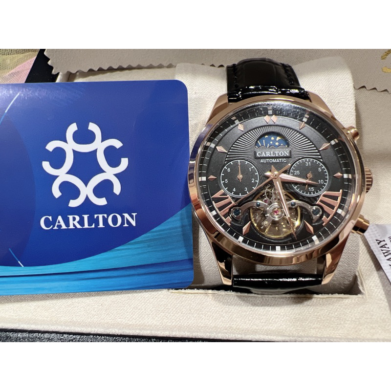 CARLTON 電子錶 手錶 機械錶 防水 女 男 生日禮物 情人節 聖誕節 禮物 送禮 白色錶 真皮 牛皮 羊皮 名牌