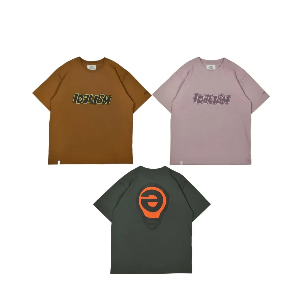 IDEALISM ID23015-PL BULB LOGO TEE 手繪字體 燈泡 短T 三色