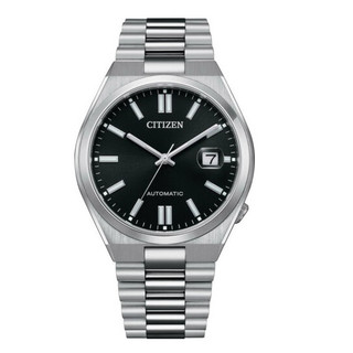 CITIZEN星辰 簡約時尚六角形機械錶 男錶40mm 黑鏡面 【Watch On-line Store】