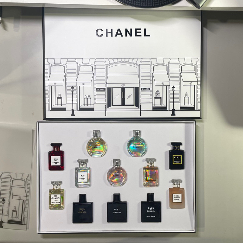 (二手)[袖珍玩具禮盒]Chanel全系列小樣香水試香組/禮盒(共12支)