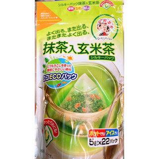 【亞菈小舖】日本零食 宇治森德抹茶玄米茶 三角包 110g【優】