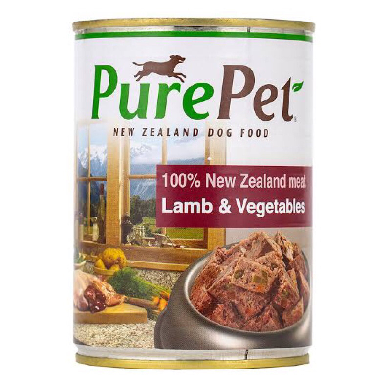 PUREPET-紐西蘭狗罐頭 羊肉蔬菜口味 26罐 免運費