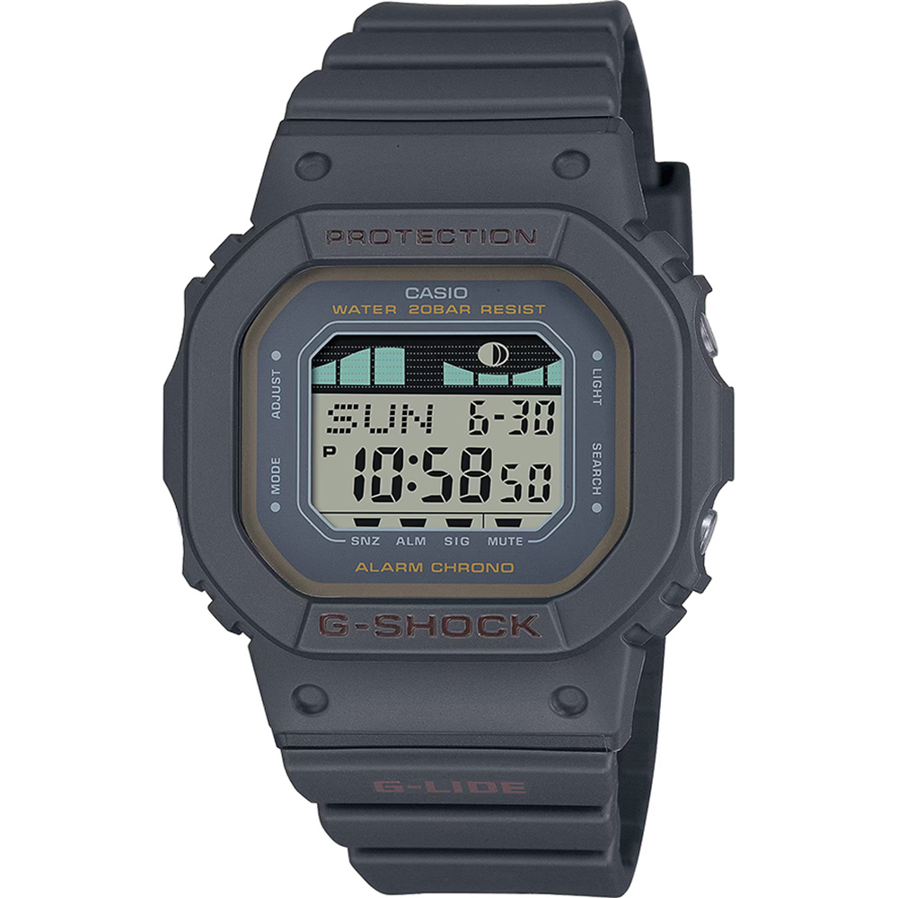 CASIO 卡西歐 G-SHOCK G-LIDE 衝浪潮汐女錶手錶 GLX-S5600-1