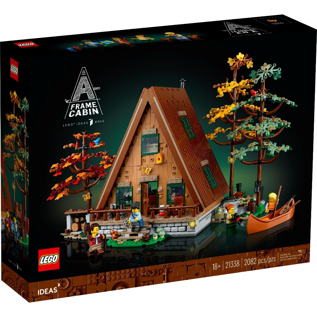可高雄面交 [正版] 樂高 LEGO 21338 A字形小屋 (全新未拆品) A-Frame Cabin 山中 小木屋