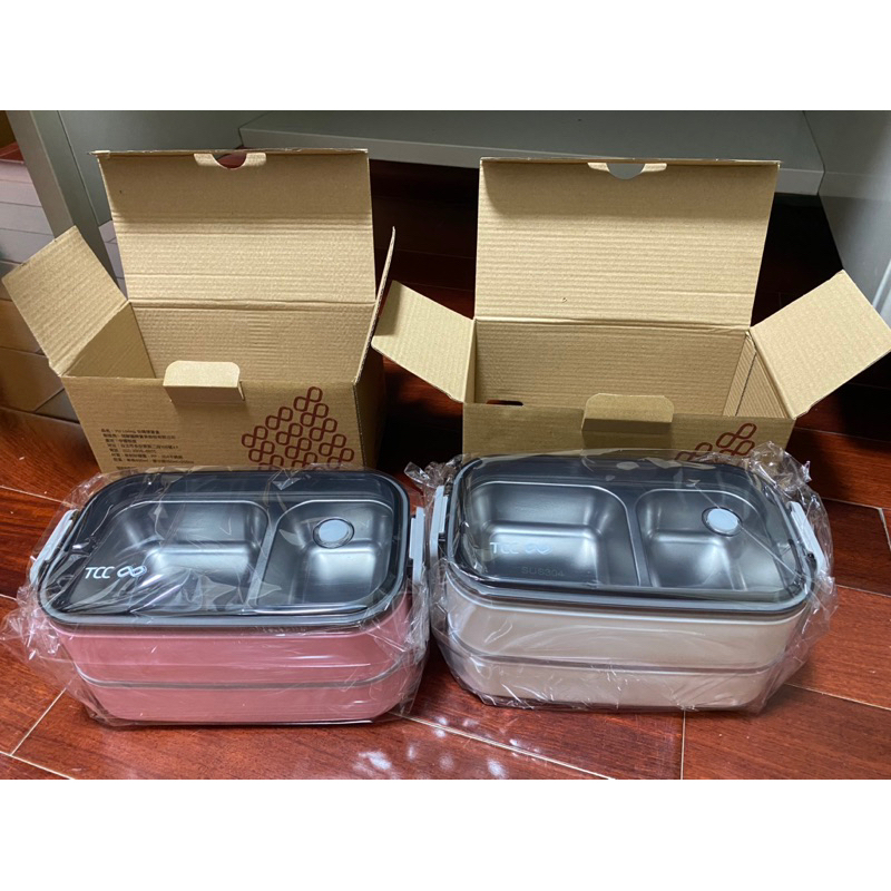 中橡TCC/台泥 2023股東會紀念品 環保分割便當盒附餐具