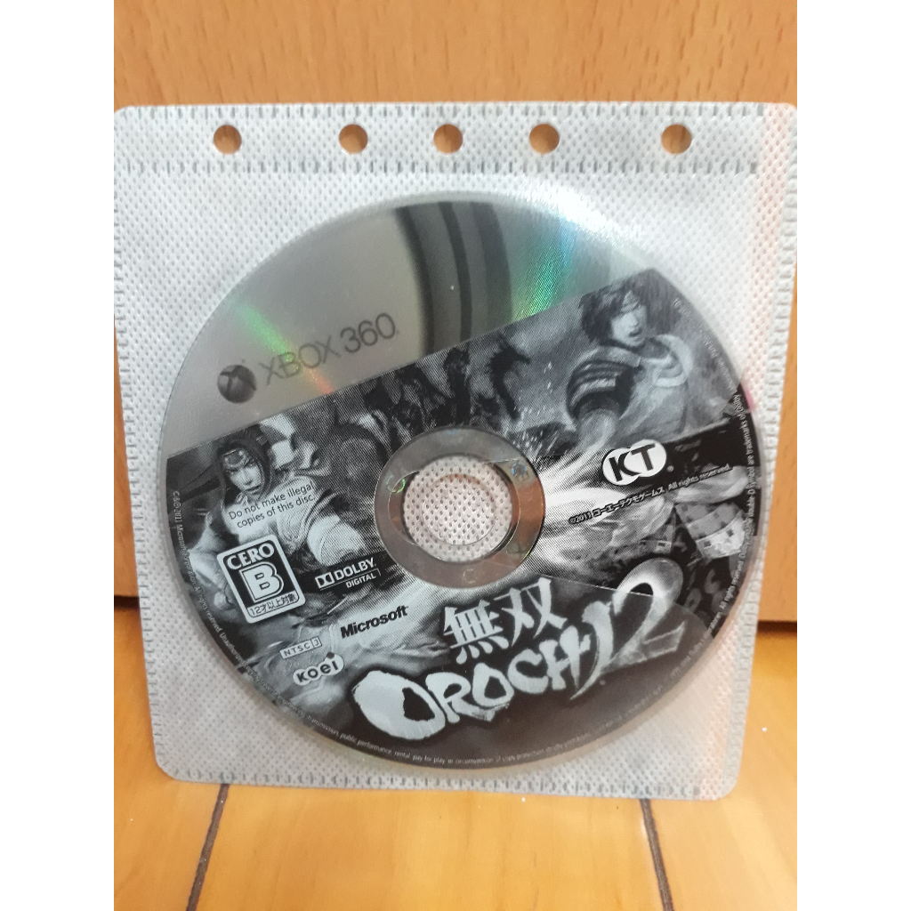 XBOX 360 無雙蛇魔2 orochi2 日版 遊戲片《裸片》