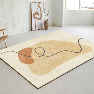 簡約現代短絨方形地毯(160*230) 地毯客廳 大地毯 房間地毯 臥室地毯 床邊地毯