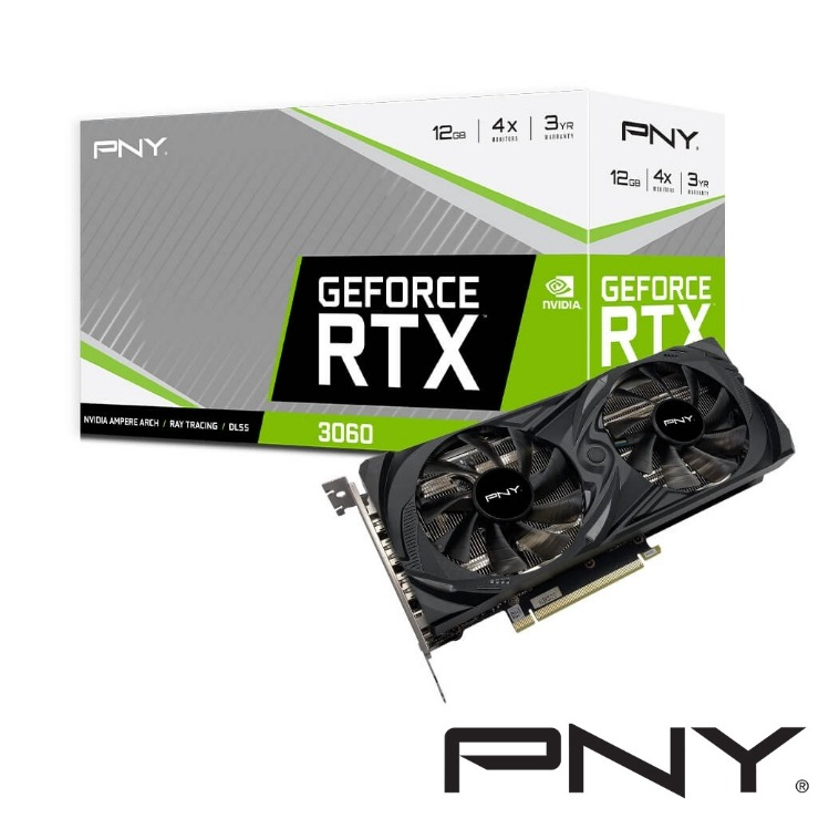 PNY GeForce RTX 3060 12G 顯示卡