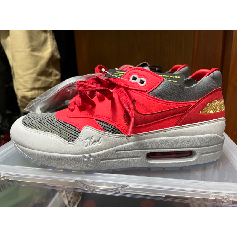 CLOT X NIKE Air max 1 k.o.d solar red 灰 粉 網面 死亡之吻 DD1870-600