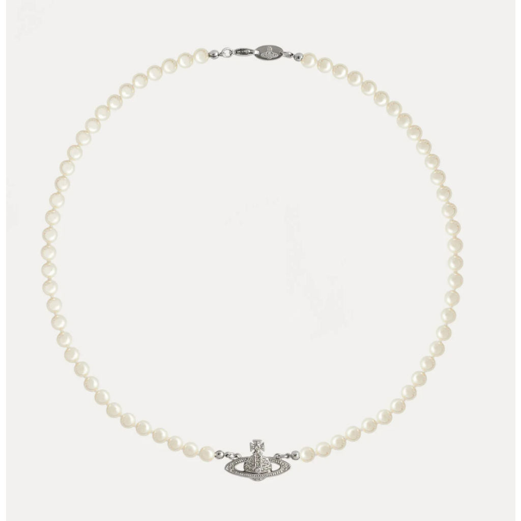 【英國代購】Vivienne Westwood MAN. MINI BAS RELIEF PEARL 迷你淺浮雕珍珠項鍊