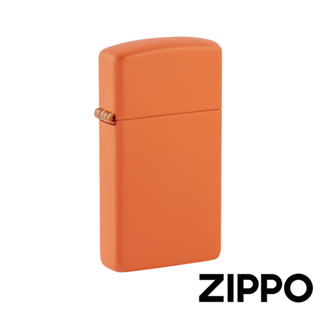 ZIPPO 窄版橙色啞漆(素面)防風打火機 經典素面 官方正版 現貨 禮物 送禮 刻字 客製化 終身保固 1631