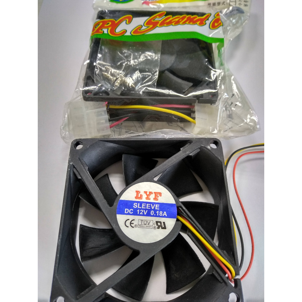 各式 8公分 CPU 3Pin 4Pin  風扇 8cm*8cm*2.5cm 建準/SUNON/quietek/LYF