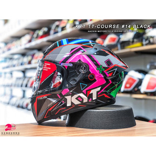 【豪新安全帽部品】KYT TTC TT-COURSE #14 黑 選手聯名彩繪 全罩帽 安全帽 免運費