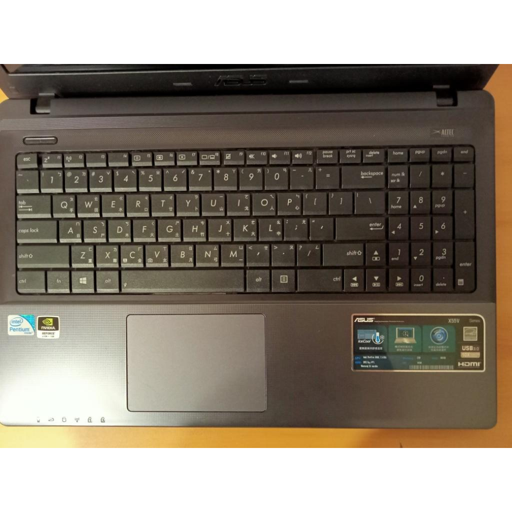 華碩X55V筆電 有光碟機 鍵盤有獨立的數字鍵