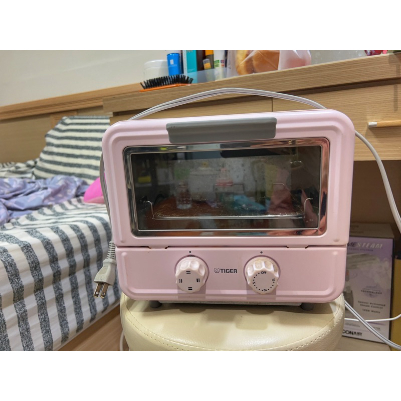 日本進口虎牌Tiger時尚烤箱KAO-A850粉色烤吐司蛋糕餅乾/露營