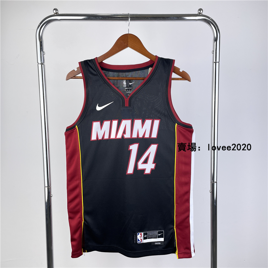 NBA 23賽季 球衣 熱火 14 號 羅瑞 Kyle Lowry Heat SW 黑 球迷版 復古 城市版