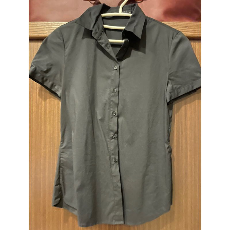 G2000短袖黑襯衫，尺碼34 （適合正式場合/工作）