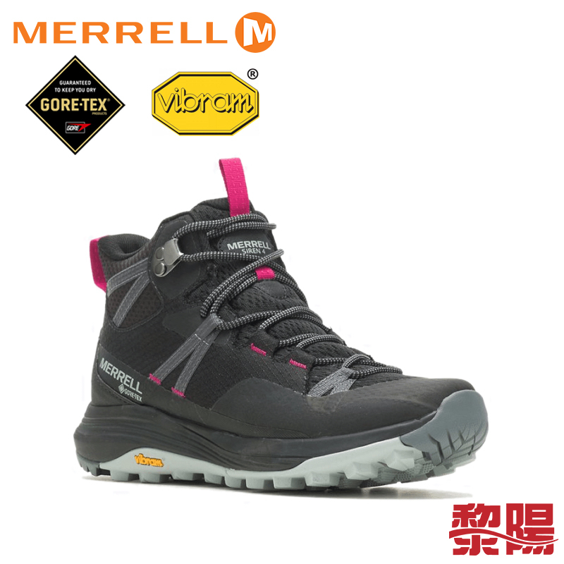 Merrell 中筒健行鞋 女 黑 SIREN 4 MID GORE-TEX 33ML037282