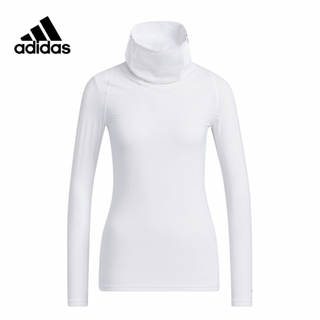 ⭐熱銷 Adidas女款長袖防曬面罩內搭衣(白)涼感 透氣 #HT0024
