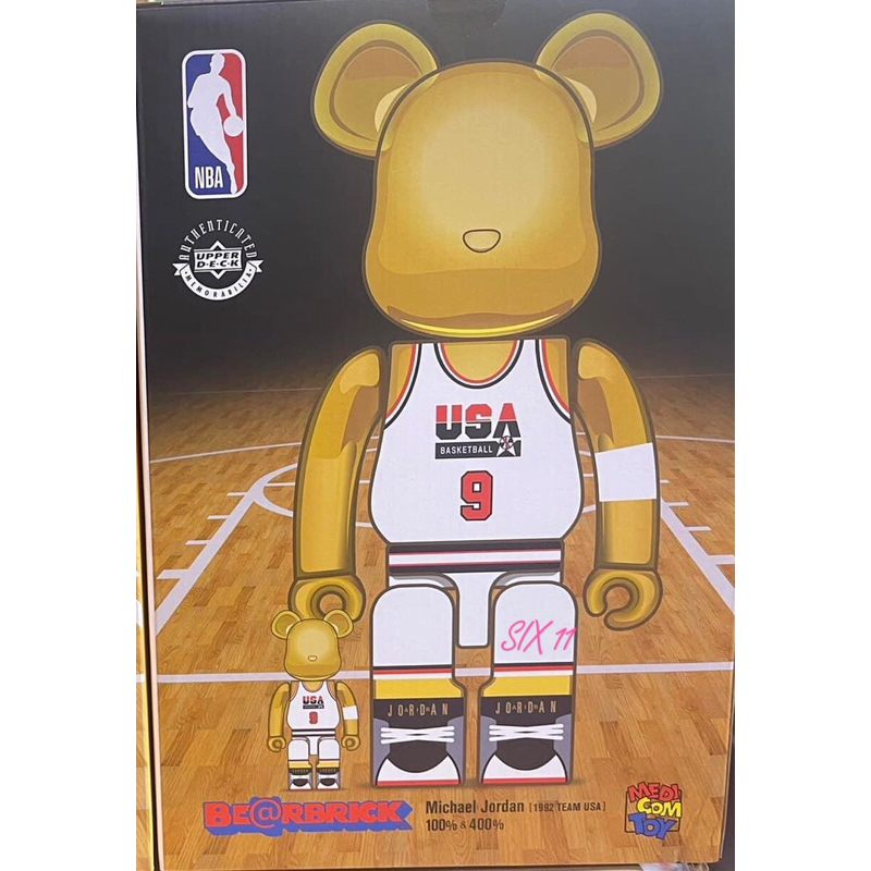 @SIX@超限量BE@RBRICK MICHAEL JORDAN DREAM TEAM USA 1000% 1隻