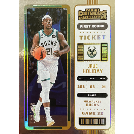 PANINI CONTENDERS JRUE HOLIDAY 限量199平行球票卡