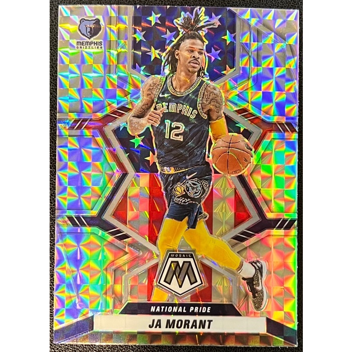 NBA 球員卡 Ja Morant 2021-22 Mosaic Mosaic Prizm 國旗亮