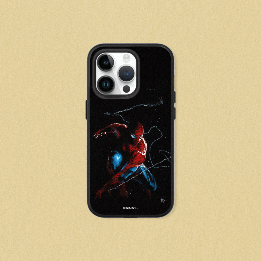 犀牛盾 適用iPhone SolidSuit防摔背蓋手機殼∣Marvel系列/蜘蛛人-準備行動