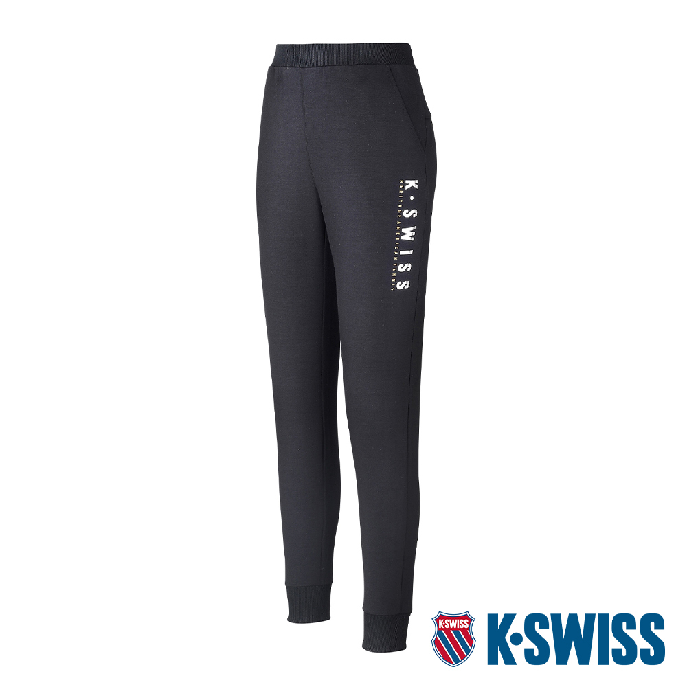 K-SWISS Sweat Pants運動休閒長褲-女-黑