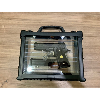 玩具槍 模型槍 展示槍盒 防護手槍盒 三段式亮燈