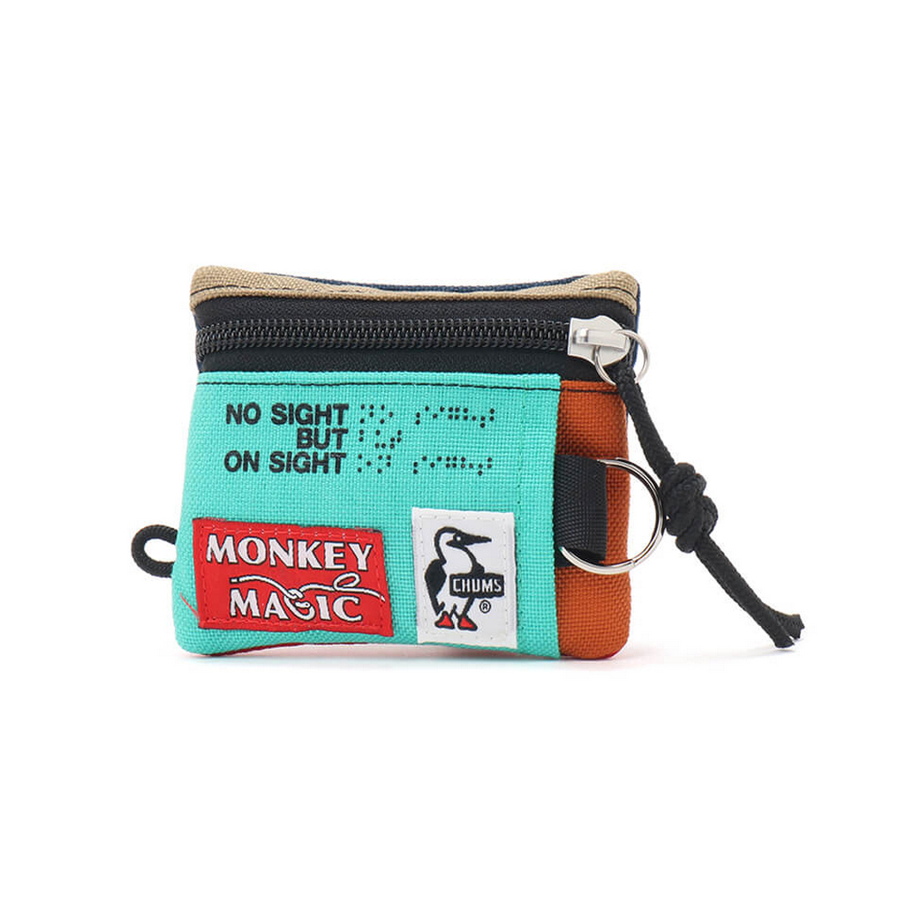 CHUMS 23 Monkey Magic Key Coin Case 卡包鑰匙零錢包 藍綠 CH603502C004
