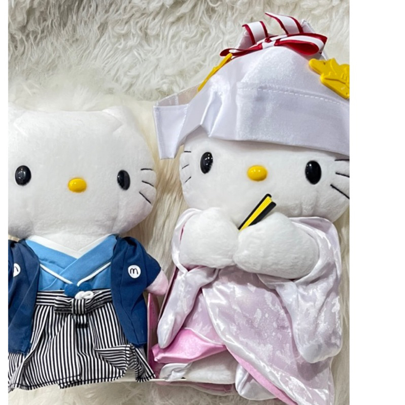 日本進口Hello Kitty跟麥當勞聯名款日本結婚禮服娃娃ㄧ對
