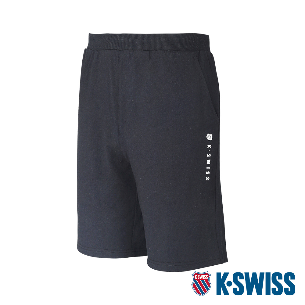 K-SWISS Sweat  Shorts棉質短褲-男-黑