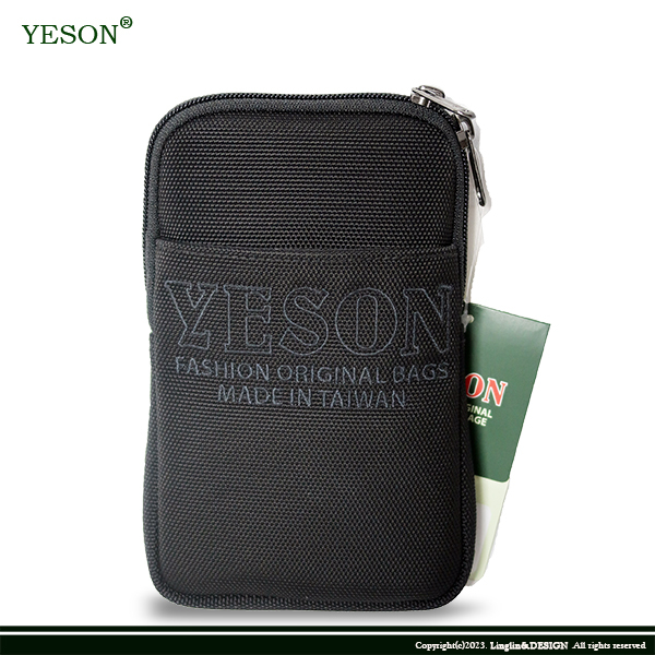 【YESON】可肩背腰掛直式單層腰包/手機袋/配件包/隨身包（小）586