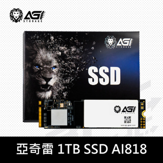 AGI亞奇雷 AI818 1TB M.2 PCIe Gen4 NVMe 固態硬碟