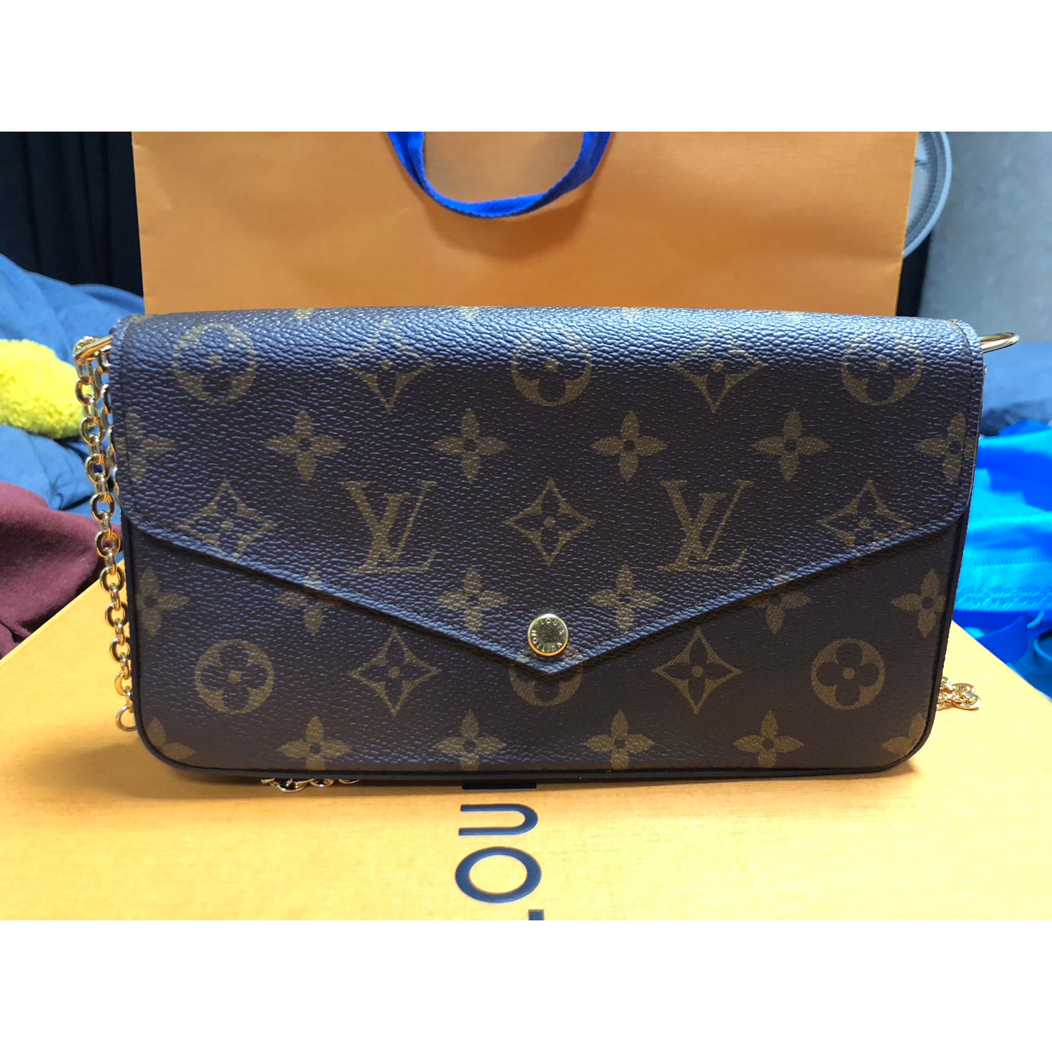 LV  Félicie Pochette  M61276  手提包 肩背包 斜背包 麻將包 三合一