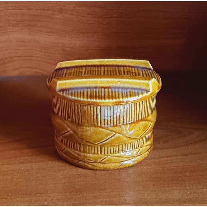 [瑕疵降價售] 迷你陶瓷米缸｜聚寶盆 瓷器裝飾品 陶瓷米缸擺飾 風水擺飾