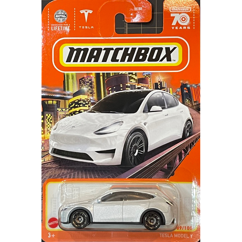 美泰matchbox火柴盒 特斯拉 電動車 TESLA MODELY MODEL Y 休旅車