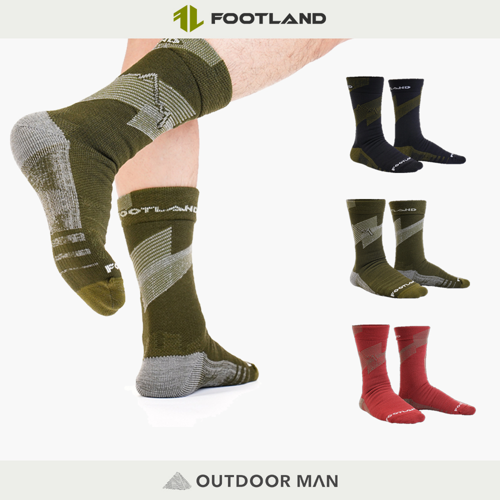 [Footland] HK山形者厚底長筒羊毛登山襪