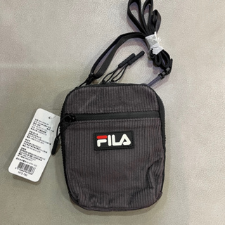 FILA 小型燈芯絨斜背包-肩背包 側背包 單肩包 隨身包