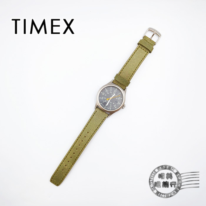 TIMEX 天美時 /TXTW4B22900/(深灰X綠)遠征系列/日期顯示探險腕錶/明美鐘錶眼鏡
