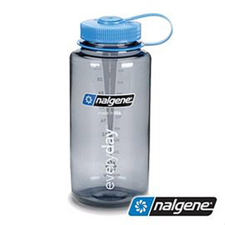 美國 Nalgene 大寬口水壺 1000cc『煙霧灰』2178-2025